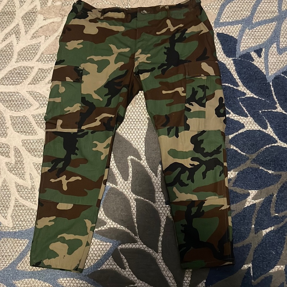 Camo cargo pants